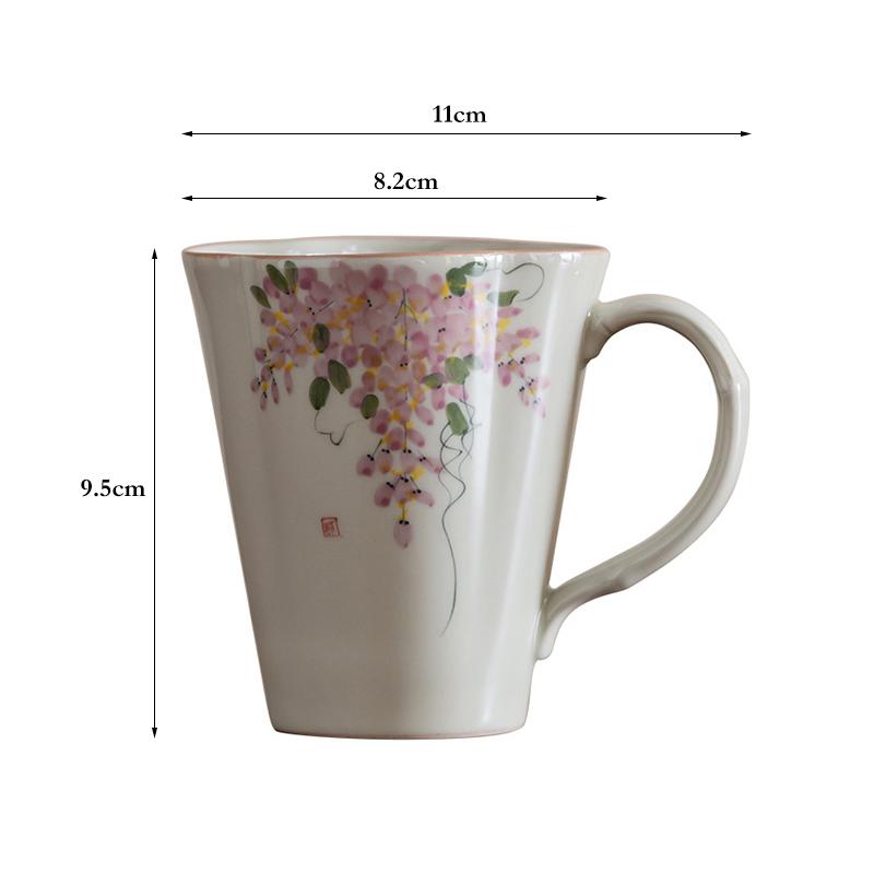 

220ml Ceramic Mug Coffee Cup Ash Glazed Porcelain Drinking Cup Coffee Mug New Chinese Style Tea Cup Creative Mug Gift Drinkware 220ml