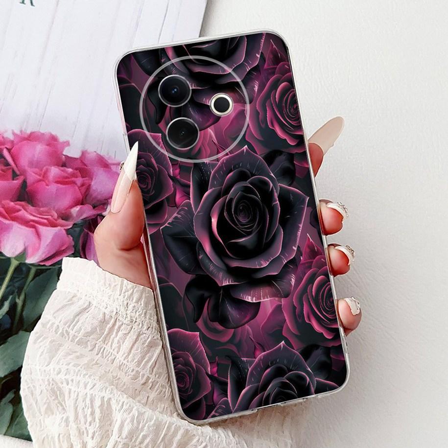 Hülle Für Vivo Y39 Y300i 5G Cover V2436 V2444A Neue Mode Blume Schmetterling Weiches Silikon Klare Hülle Für VivoY39 VivoY300i Funda