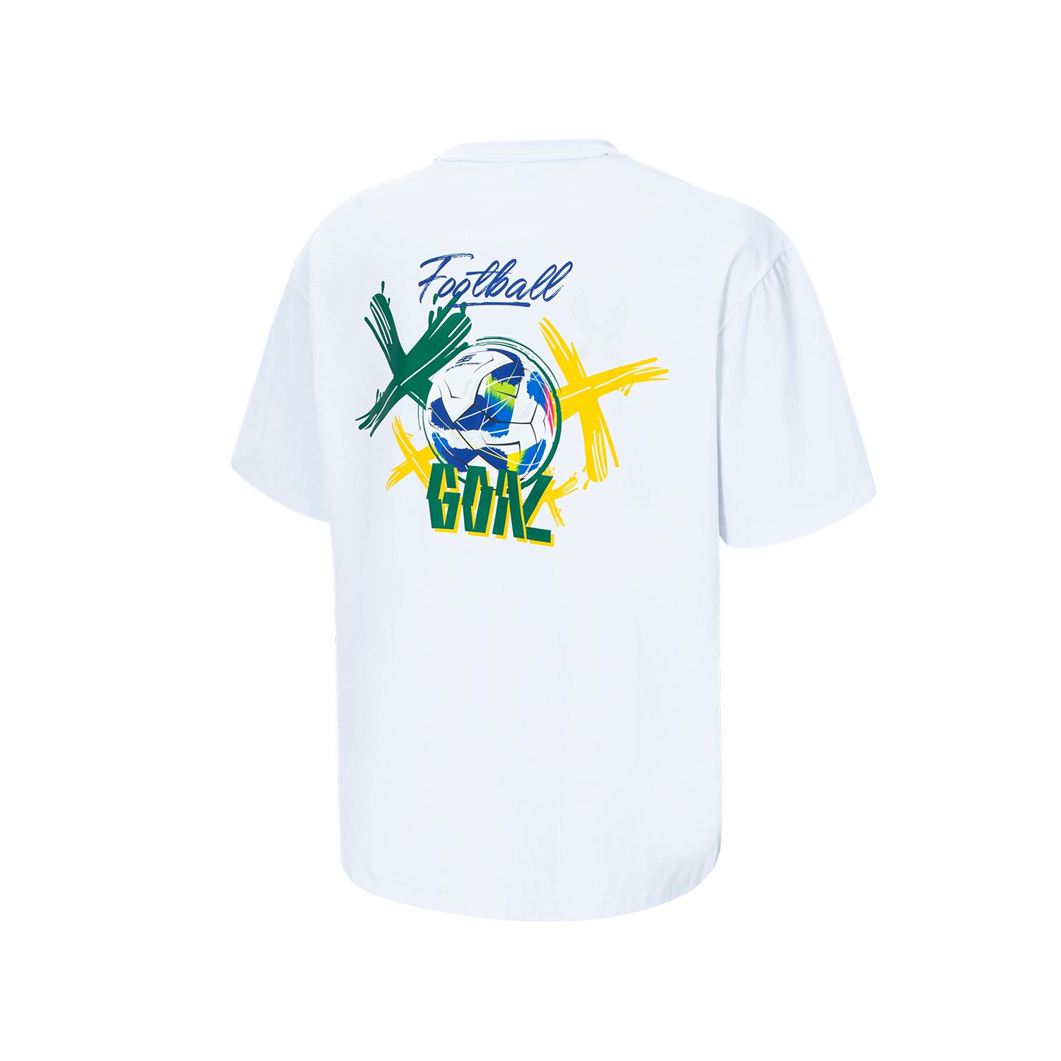 Sports Tribe Football Graphic Short Sleeve T-Shirt Wh White/105