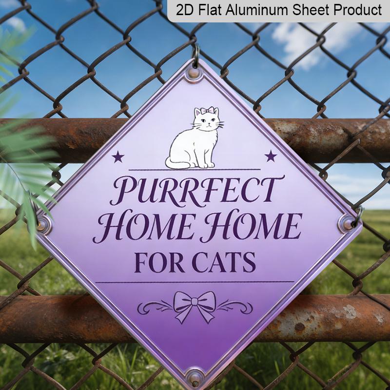 

2D Flat - 1pc, Themed Around A Cat S Home, Designed As A Decorative Gift for Cat Lovers, Suitable for Decorating Living Rooms, Studies, Bedrooms 20*20cm