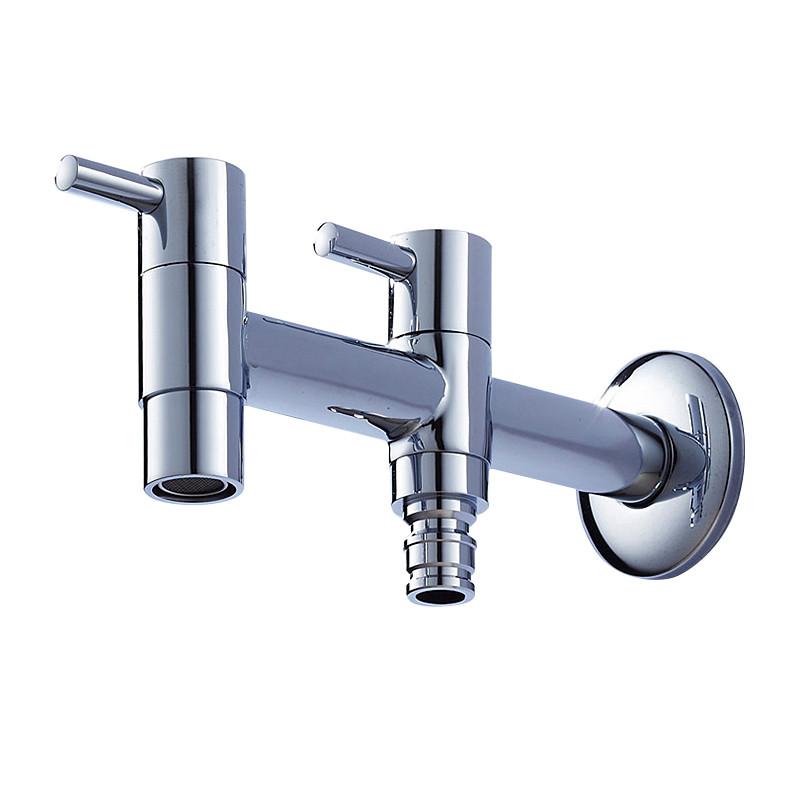 Garden Faucet Brass Double Handle Double use bib-cock faucet washing machine faucet copper bibcock,Toilet tap,Garden faucet