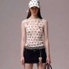 Europe and the United States hot summer new women's clothing versatile animal polka dot printing waist sleeveless short vest
