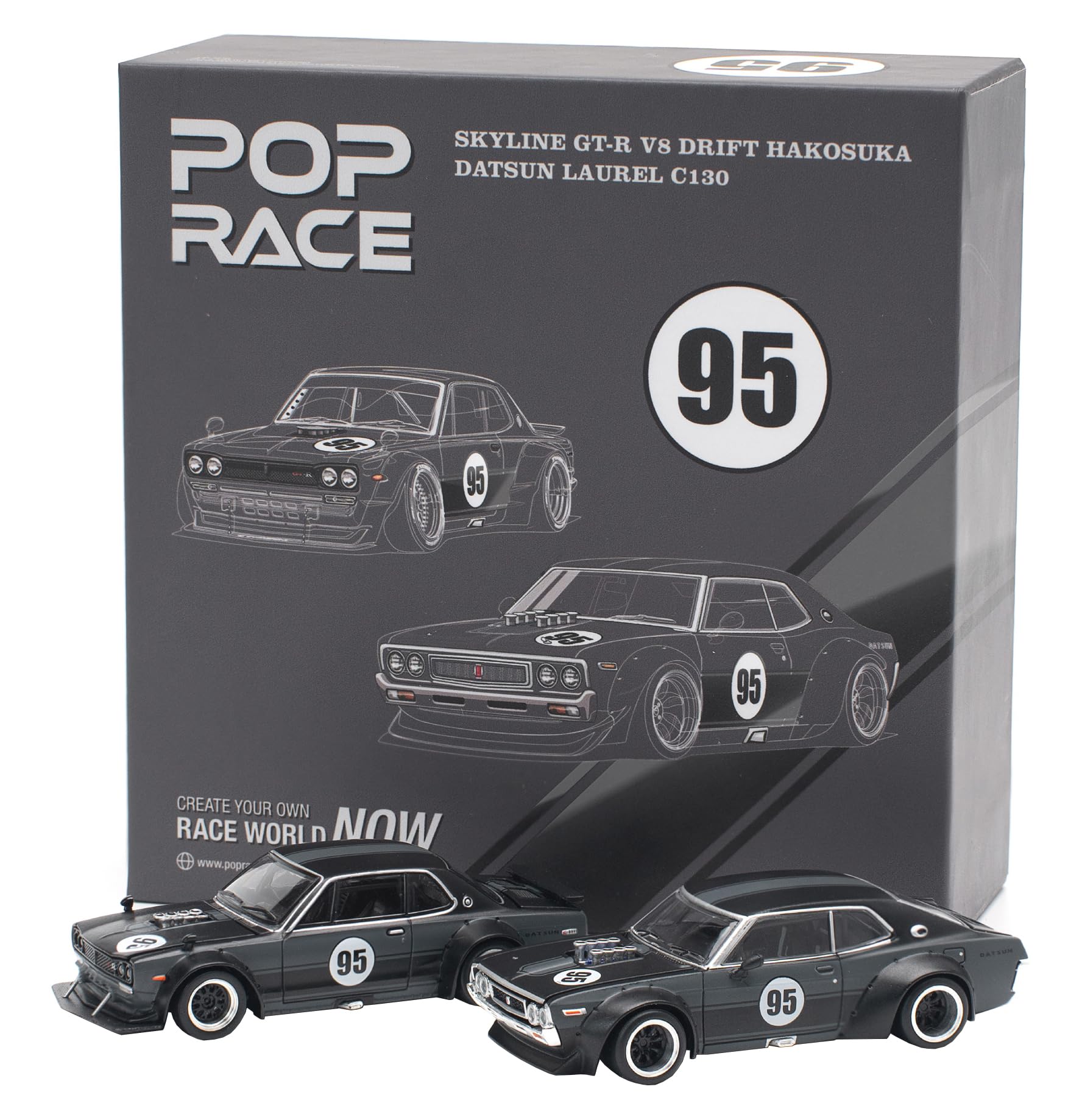 

Genesis Company POP RACE LAUREL C130 TCS2025 SKYLINE V8 DRIFT TCS2025 Finished Models PR640351 PR640352 1/64 1/64 GT-R (HAKOSUKA)