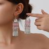 European & American Ethnic Style Retro Court Dangle Earrings: Long, Fashionable Design