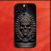 Mayan Aztec Calendar Statue Phone Case For iPhone 16,15,14,13,12,11,Pro,XS,Max,XR,Plus,E,SE4,Mini Black Fashion Cover