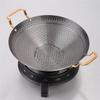 Durable Stainless Steel Stove Pot 24/26/28cm with Handle Dry Boiler Non Stick Honeycomb Wok Household