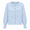 Ggpx New York Pearl Angora Fur Knit Cardigan Gq9kg019f