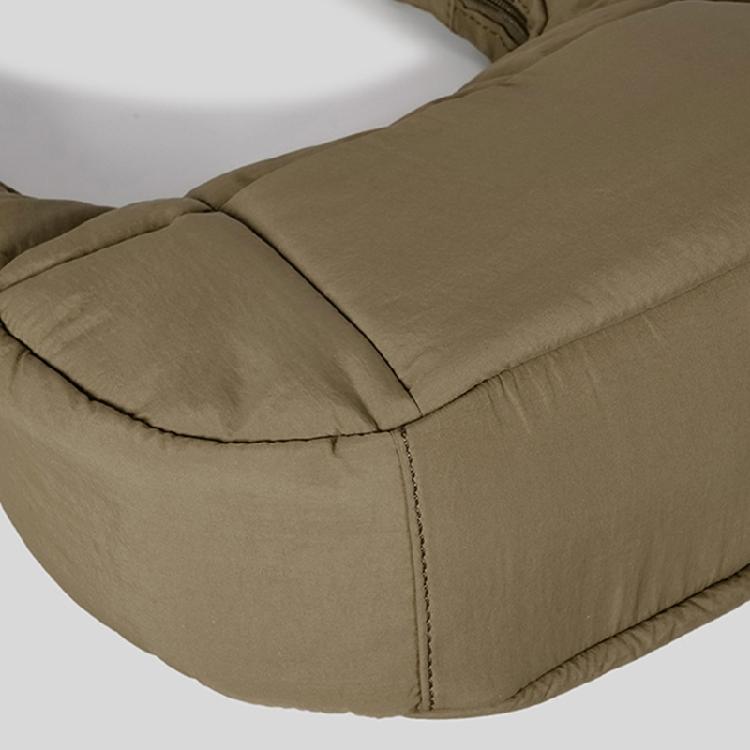 Fashion Underarm Bag for Women Versatile Shoulder Bag Solid Color Armpit Bag