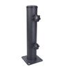 Metal Patio Umbrella Holder Clamp for Deck Railing Mount Outdoor Parasol Base Stand Bracket with 4 Screws Easy Install