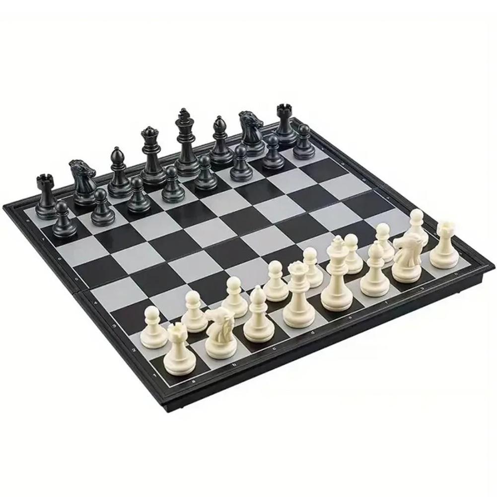 Foldable Magnetic International Chess Set Educational  Chess Board Game Travel Chess Set