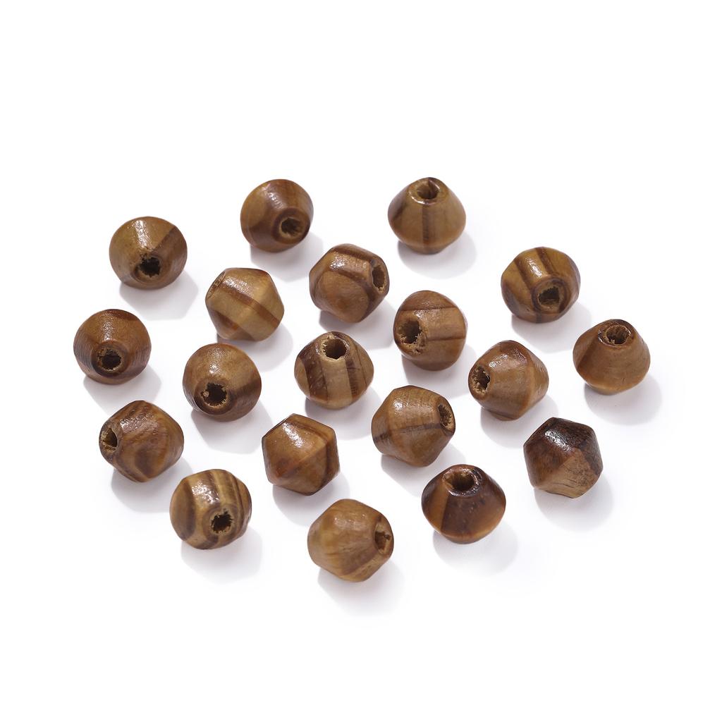 Handmade DIY Beaded Retro Wooden Beads Loose Beads Jewelry Accessories