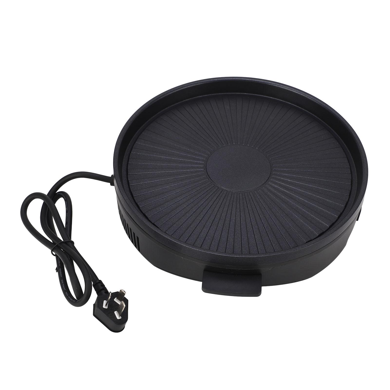 

Электрический гриль Многофункциональная сковорода для приготовления пищи без дыма Тарелка для барбекю Вечеринка Кухонный аксессуар UK 220V