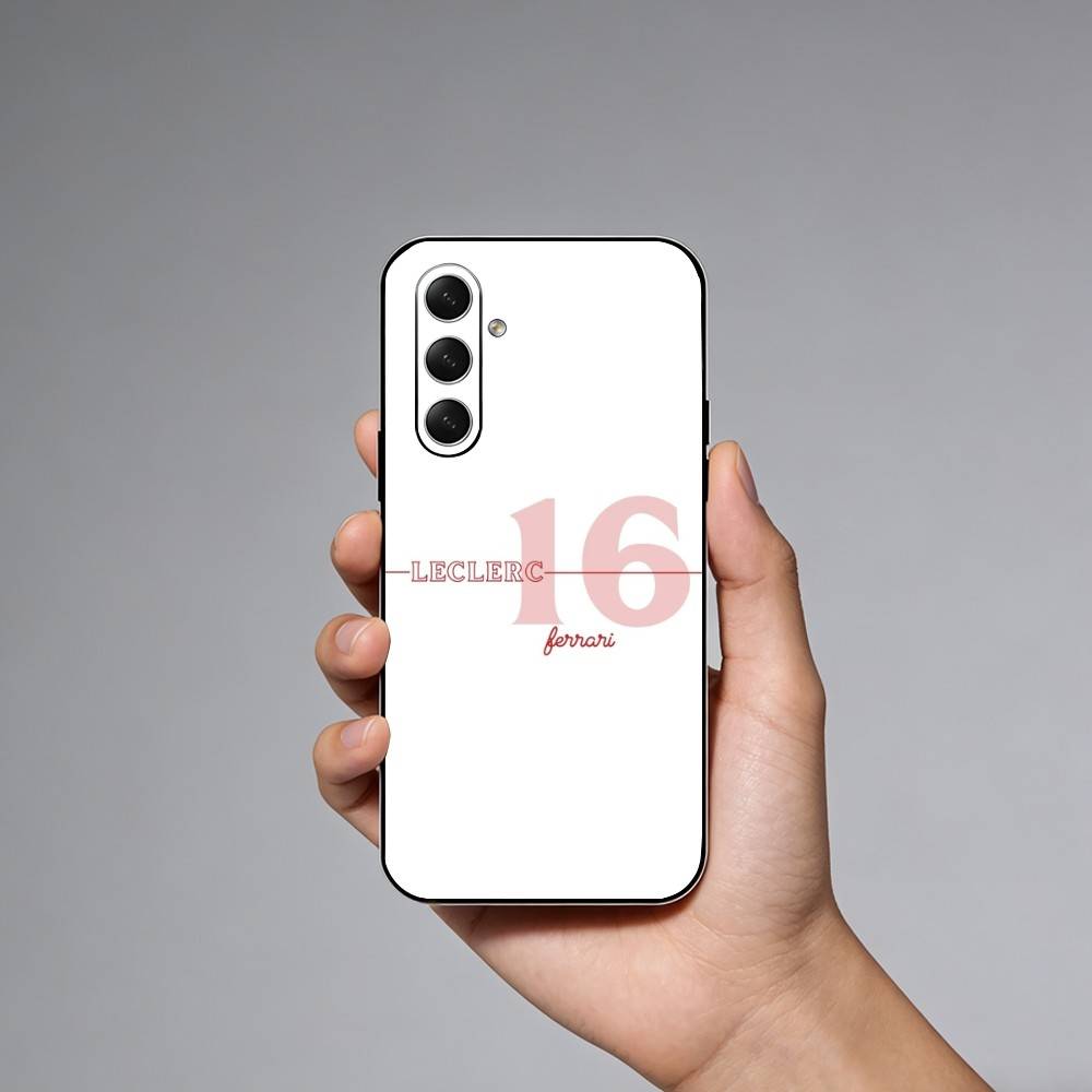 Kierowca Wyścigowy C-Charles Leclerc 16 Etui na Telefon Dla Samsung Galaxy A73,21,22,32,71,53,52,51,80,5G Miękkie Czarne Pokrowiec