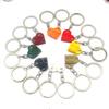 2Pcs Cute Separable Love Heart Building Block Keychains Couples Friendship Love Heart Brick Key Ring New Year Jewelry Gifts