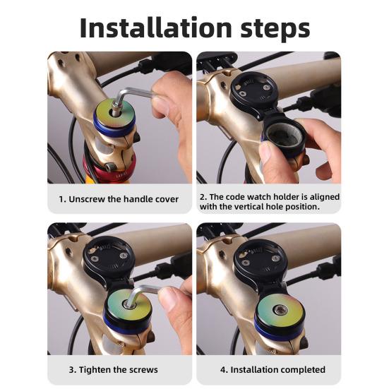 Bike Stem Computer Mount Adjustable Lightweight Aluminum Alloy Universal MTB Mountain Road Bike Handlebar Computer Holder Bike Accessories