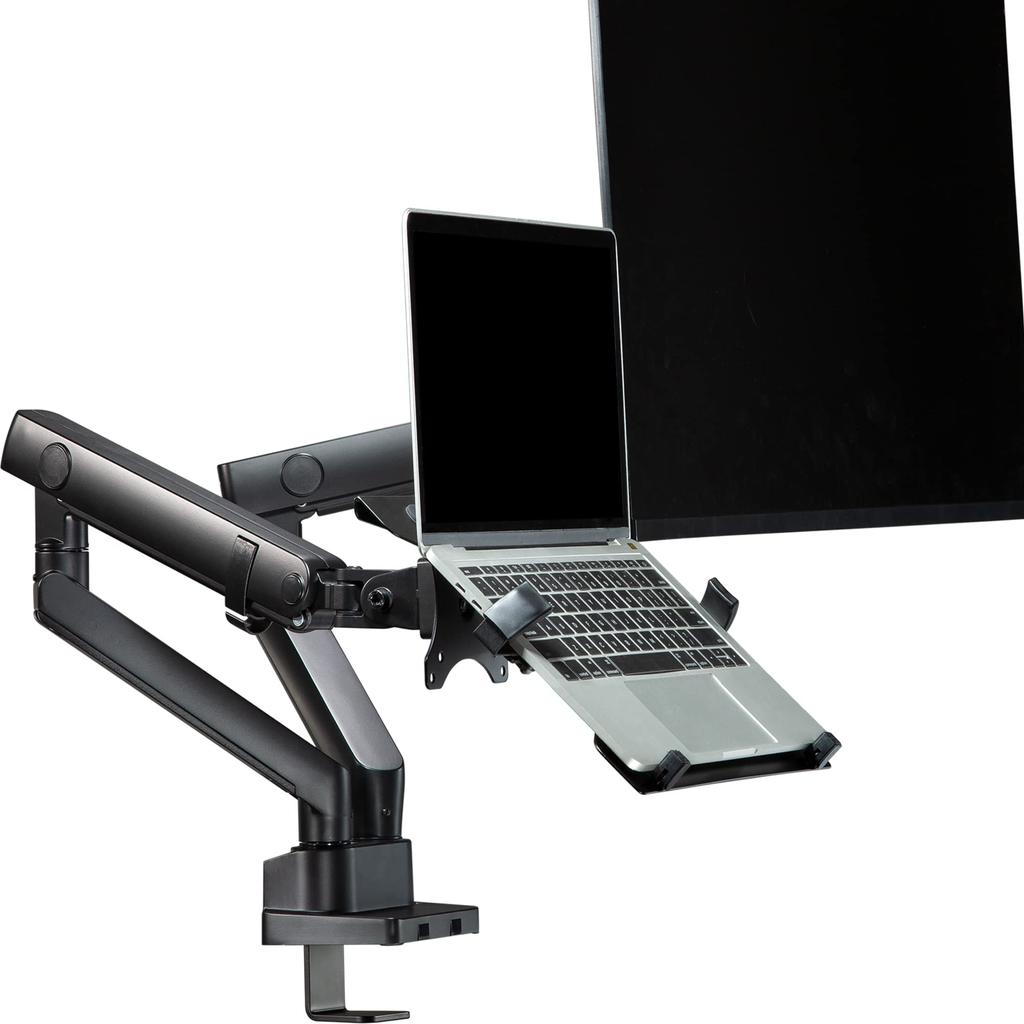 AVLT Laptop Compatible with Inch Load Capacity Mechanical Display Grommet Type Clamp VESA Stand Supports Displays Arm, 17-32 Laptops, 1-8kg,