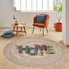 Washable Round Printed Carpet LNA7066-SD350