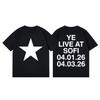 Rapper Kanye West Tour 2026 Merch Tshirt Unisex Women Fashion Hip Hop Short Sleeve Tshirts High Quality Cotton Oversized T Shirt
