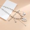 Irregular Heart Shaped Pearls Necklace Fashion Jewelry Irregular Chain For Women Elegant And Stylish Accessory