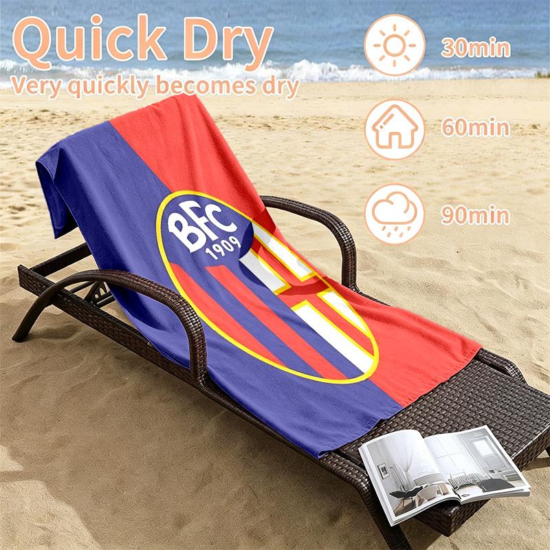Bologna Football Club Beach towels also serve as bath towels summer essential a musthave for the outdoors the beach and the pool