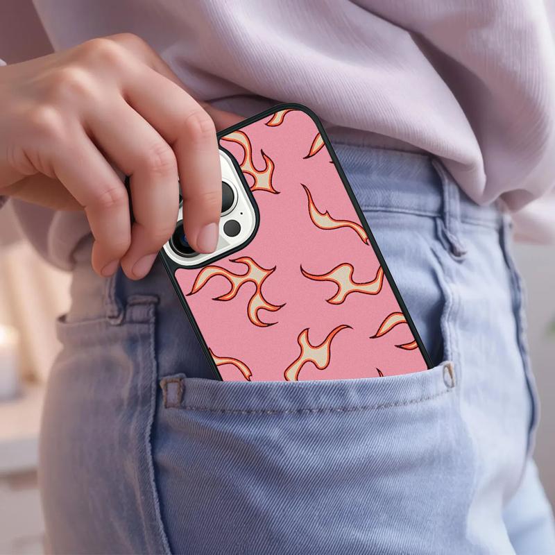 Fashion Flame Pattern Phone Case For iPhone 17 Air 15 16e 14 13 Pro Max Coque 12 11 Pro Max PLUS cover