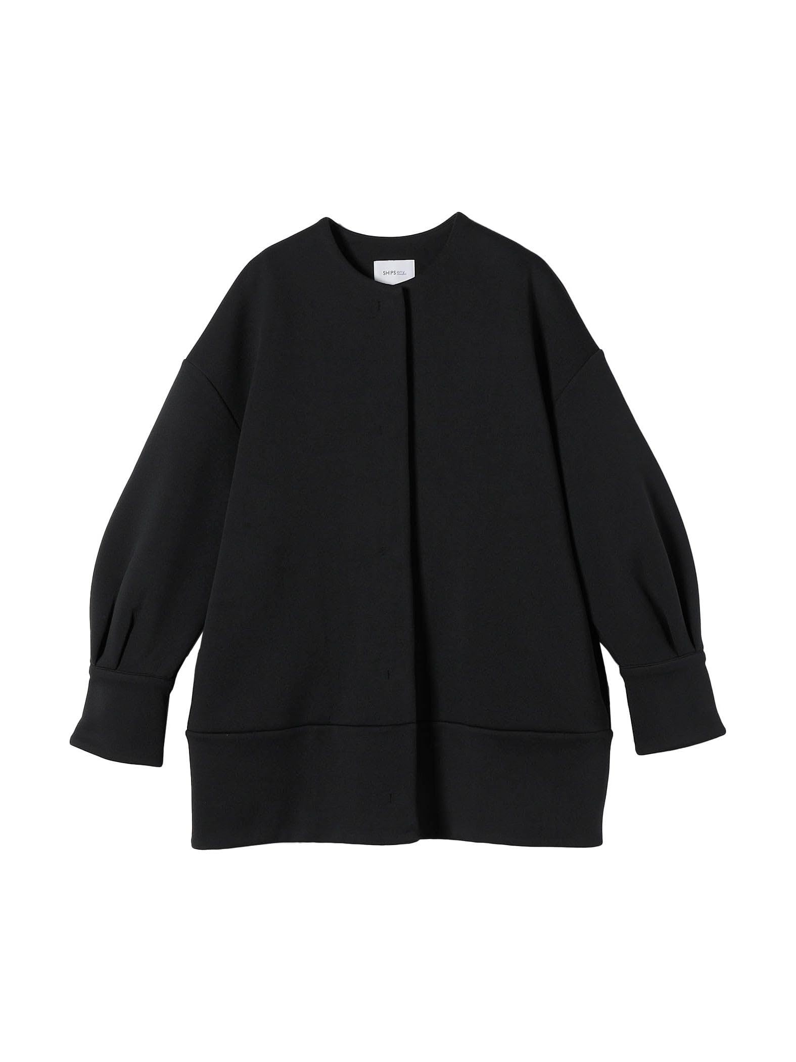 

Ships Any Machine Washable Double Jersey Collarless Coat 724100029 Black One Size