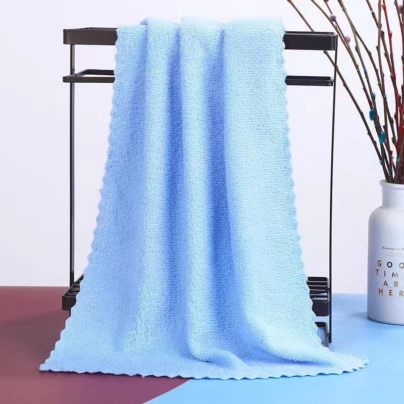 Coral fleece towels absorb water and do not shed hair. Adult household face washing and dry hair towels 5 packs are soft and quick to dry without