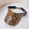 Leopard Print Cap Men'S And Women'S Empty Top Baseball Cap  Casual Outdoor Visor