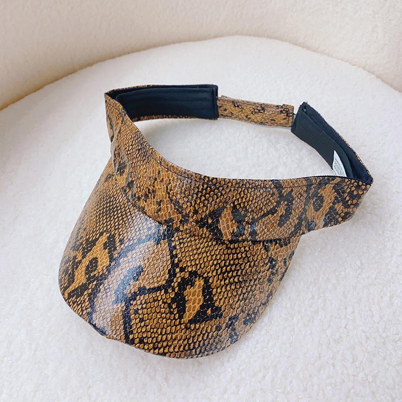 Leopard Print Cap Men'S And Women'S Empty Top Baseball Cap  Casual Outdoor Visor