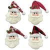 Christmas Tree Ornaments Fabric Santa Claus Hanging Decoration Doll Santa Claus Suitable for Home Wall Door Home Decor