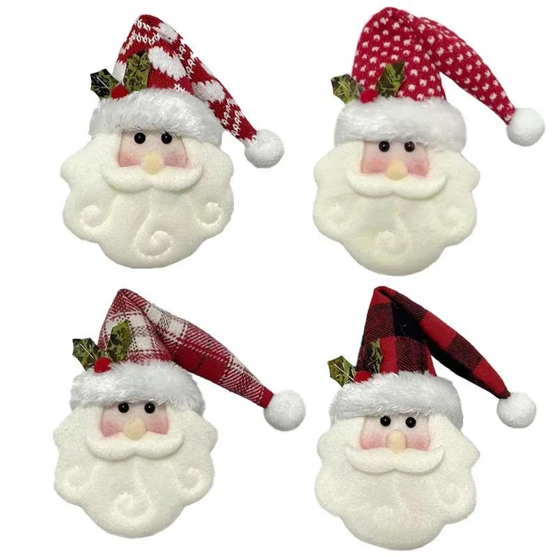 Christmas Tree Ornaments Fabric Santa Claus Hanging Decoration Doll Santa Claus Suitable for Home Wall Door Home Decor