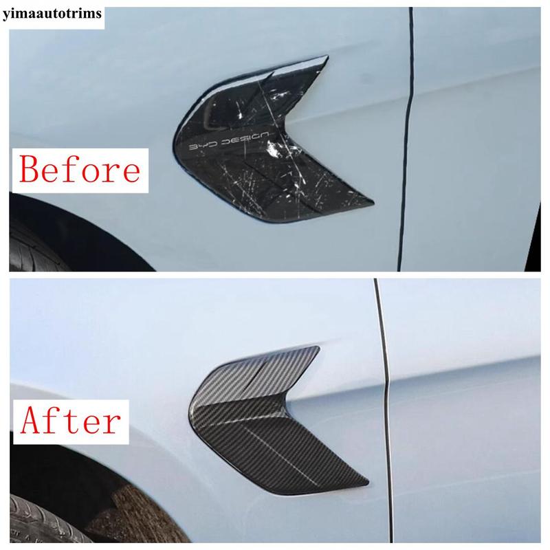 Car Side Body Air Intake Flow Vent Wing Fender Leaf Board Panel Decoration Cover Trim For BYD Seal EV   2024 Accessories