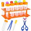 Learning Plastic Droppers Centrifuge Tube Holder Science Test Tubes Kids Test Tubes  Student Use