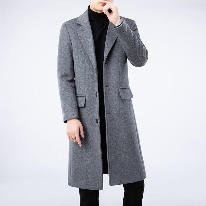 

Firstview Men s FV24D1132 Padded Wool Blend Long Coat 4XL