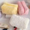 Plüsch Make-up Taschen für Frauen Weiche Reise Kosmetiktasche Organizer Etui Damen Mädchen Make-up Etui