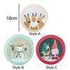 Anti-scalding Coaster Heat Insulation Pot Pad Christmas Woven Cotton Placemat  Table Decoration