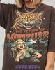 The Return Of Vampurr Vampire Cat Comfort Colors® TShirt and Kids Tshirt, Vintage Bootleg Horror Retro Comic Scream Queen Tees, Spooky Feline,