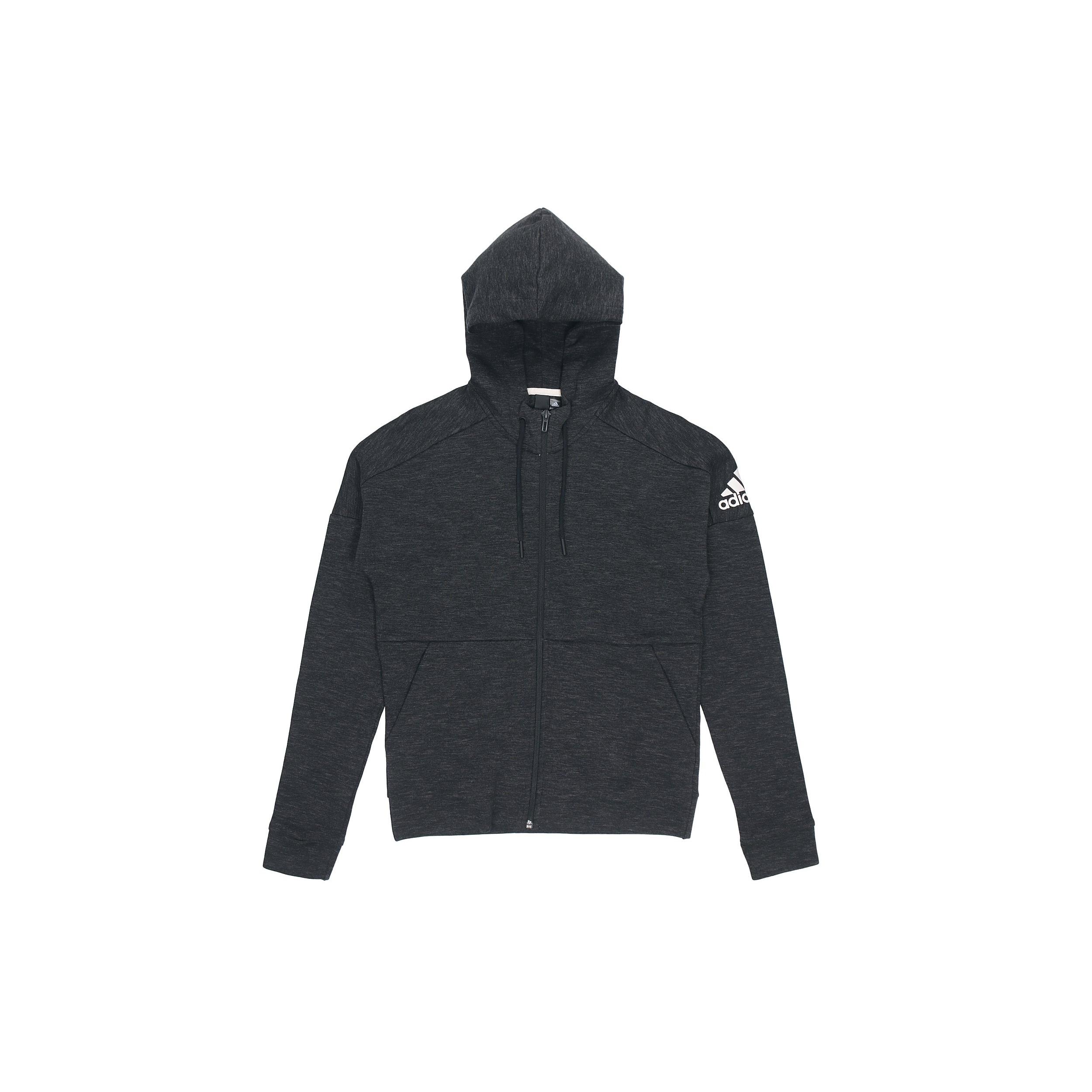adidas Knit Windproof Breathable Hooded Jacket Iron gray Men s DU1135 XS