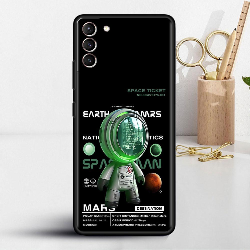 

Роскошный мягкий чехол «Астронавт» для Samsung Galaxy S22 S20 FE S21 S10 S9 Plus S8 Note 20 Ultra 10 Lite Чехол-накладка для телефона Samsung Note 9