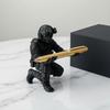 3D Printed Soldier Pen Pencil Holder Stand for Desk, Pen Display Stand, Creative Pencil Holder, Military Decorations for Home Office