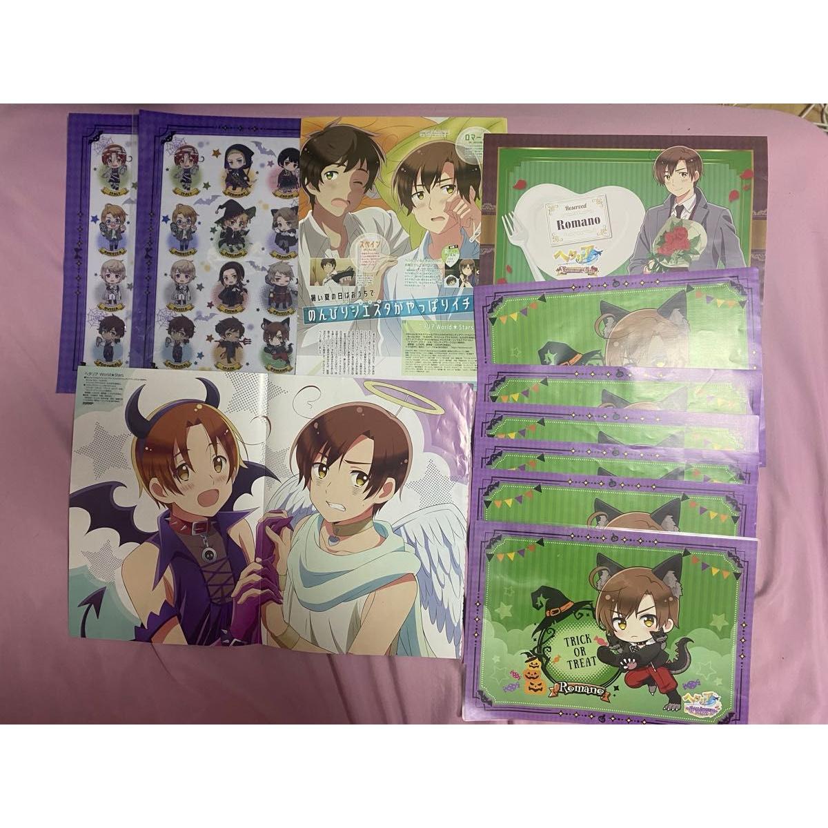 Used Hetalia World Stars Romano Poster Clear File Placemat