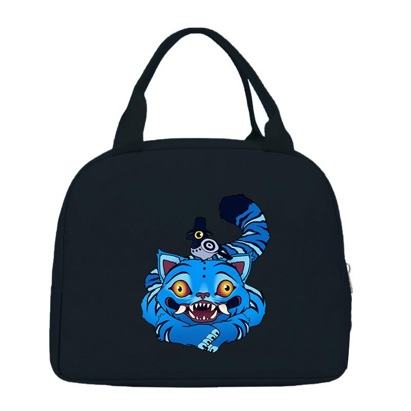 Cartoon Animation Academy Meal Bag Student Thermal Insulation Lunch Box Bag Office Workers Handheld Bento Bag