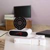 SCSYV Target wake-up alarm clock, creative gun shooting alarm personalized 12-hour digital display, suitable for sleepers,  for boys and girls (White)