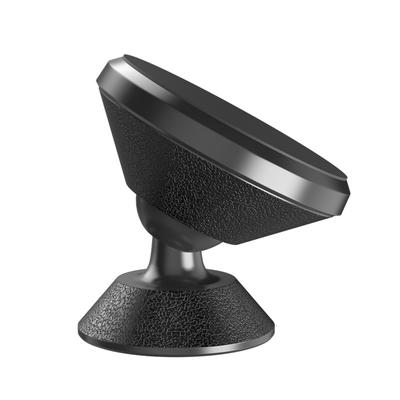 Magnetic Car  Phone  Holder Leather Grain 360 Degree Rotation Built-in Magnets Bracket