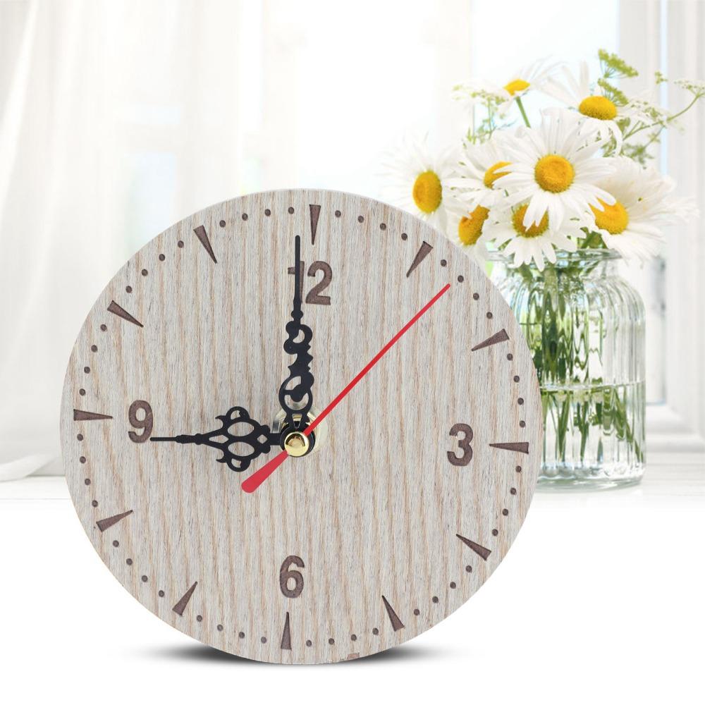 Round Hanging Clock Quiet Numerals Round Retro Clock Classic Wall Clock Home Use