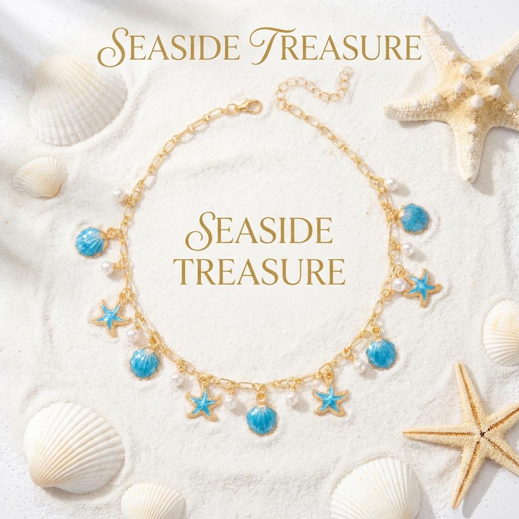 Collana Unica Y2K a Tema Oceanico per Donna Boho Stella Marina Rosa Smalto Conchiglie Ciondolo Collana Choker Gioielli Estetici Estivi
