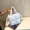 Sewing Thread Interior Compartment Top-Handle Bags Solid Casual High Quality Bags for Women Zipper Nylon Women's Handbags ARI