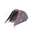 Tunnel Tent for 3 Persons Grey and Orange Waterproof