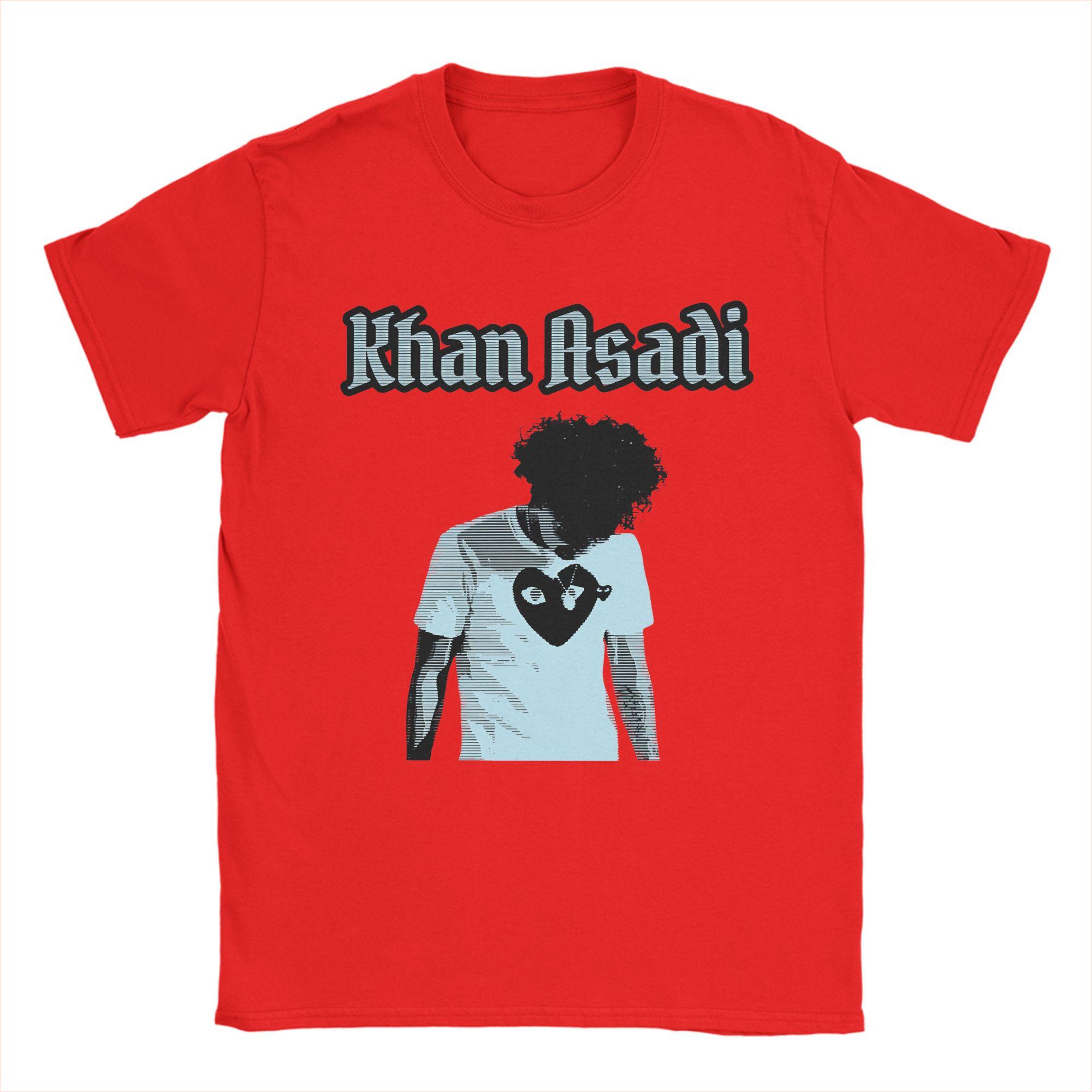 

khan Asadi TShirt Summer Y2K Basic TShirts 100 Cotton Hip Hop Tee Shirt For Couple Short Sleeve Print Clothes S