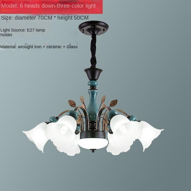 Living Room Light Light Luxury Ceramic Chandelier Modern Minimalist Ceiling Light Bedroom Restaurant Net Red Lighting